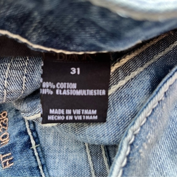 BUCKLE Black Ripped Skinny Jeans Size 31 - Picture 9 of 9